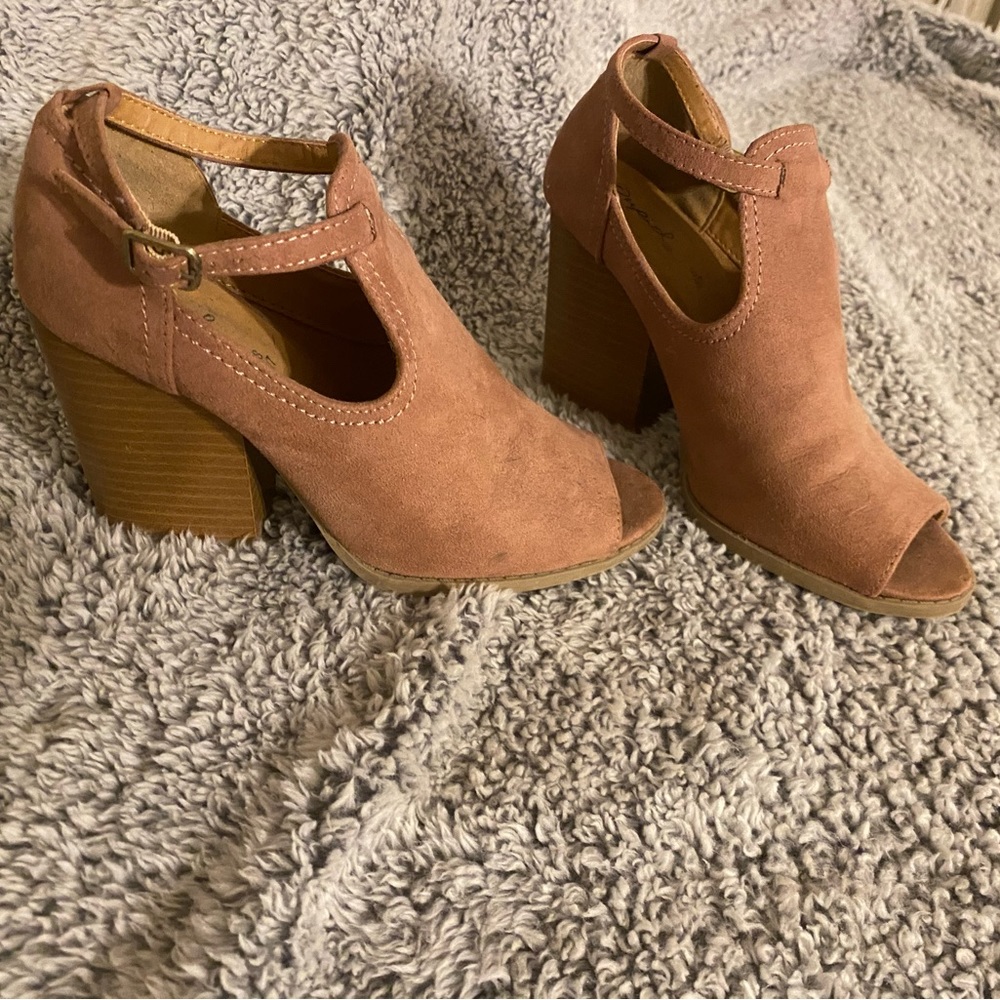 Pink booties